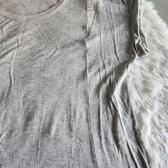 Cato Gray Flared Short Sleeve Tunic - Picture 8 of 11